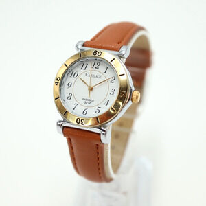 Carriage by Timex Classic Dress Watch 30mm Non Indiglo Two Tone Brown Leather